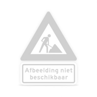 Verkeerszuil Flexpost BB21 zuil DG wit/zwart met voetplaat