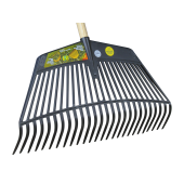 Hark blad kunststof Jumbo 60 cm breed 26-tands met steel