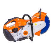 Doorslijpmachine Stihl TS 410 met een 300 mm doorslijpschijf