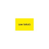 Tekstbord pvc 60x40 cm geel