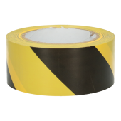 Plakband breedte 5 cm lengte 33 m geel/zwart