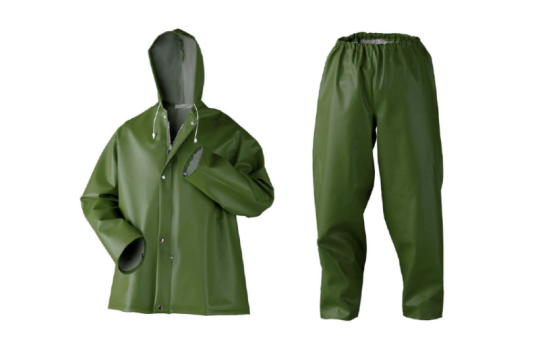 Regenpak D404 P1 groen maat XL