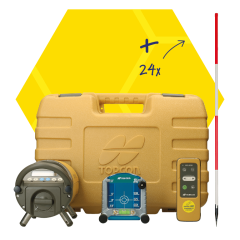 Rioollaser Topcon TP-L WG/E incl. 24 stuks Jalon hout 2 m 1-delig