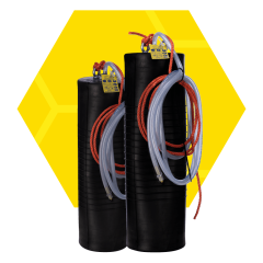 2 stuks Rioolcilinder type SA 20-40 cm 2,5 bar met 3 m slang en koord