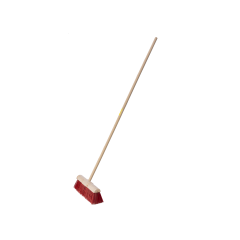 Bezem nylon ronde kop 45 cm met steel