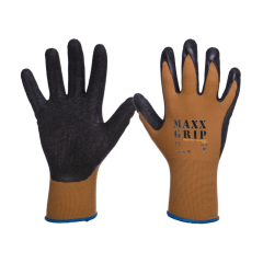 Handschoen Maxx Grip lite bruin/zwart maat 9/L