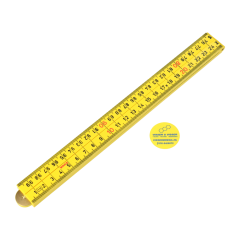 Duimstok nylon lengte 1 m geel / Timmermansduimstok