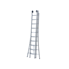 Ladder alu model D 3-delig omvormbaar