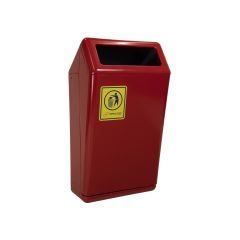 Afvalbak type Capitole Prestige 55 liter rood zonder staander