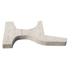 Parkbank betonvoet voor 3 zitplanken en 2 rugplanken