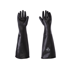 Handschoen riool zwart rubber 61 cm