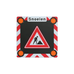 Actiescherm vast met 4 LED-lampen 12V  80x80 cm