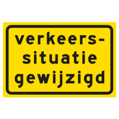 Verkeersbord a/r3/dor 60x40 cm model: OB706t