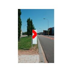 Bochtreflector 25x80 cm alu/r3 zonder paal Model: BB14