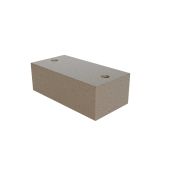 Betonpoer 60x30x25 cm voor afvalbakstaander
