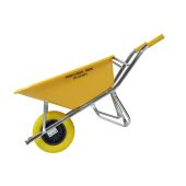 Kruiwagen SMB 100 L geel met anti-lekband