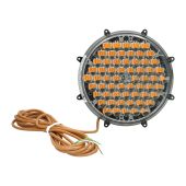 Knipperlamp Flasher 200 multi-LED plat zwart slave