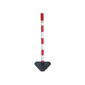 Afzetpaaltje rood/wit kunststof 86 cm licht model