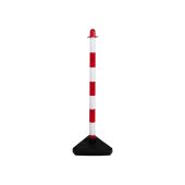 Afzetpaaltje rood/wit kunststof 86 cm licht model