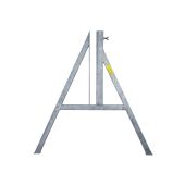 A-staander met buishouder voor afzethek