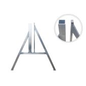 A-staander aluminium met buishouder voor afzethek