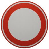 Verkeersbord | Model C01 | VLAK | Ø60 cm