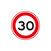 Verkeersbord | Model A0130| DOR | Ø 60 cm 