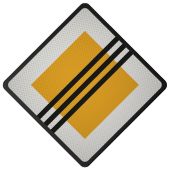 Verkeersbord | Model B02 | DOR | 60x60 cm