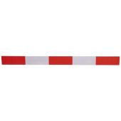 Reflectieplaat alu/vlak rood/wit 2,5 m r2 Model: BB16