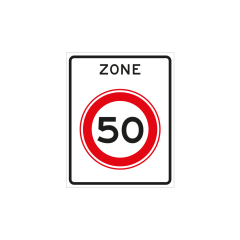 Verkeersbord a/r3/dor 53x67 cm model: A0150zb