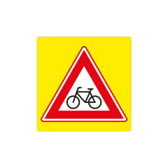 Verkeersbord a/r3/dor 80x80 cm model: J24f