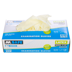 Handschoen M-safe type 4160 latex per 100 stuks maat XL