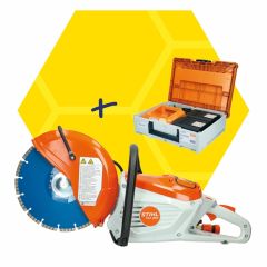 Actieset: Stihl TSA 300 met 2x accu, oplader, accukoffer en diamantzaagblad
