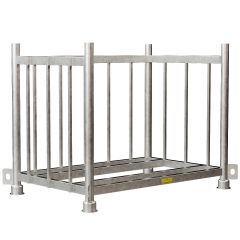 Opslagcontainer voor bouwhekvoeten | 25 stuks