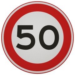 Verkeersbordsticker | A0150 | klasse 3