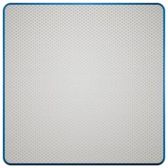 Blanco bord | Wit/blauw | R3 | DOR | Vierkant