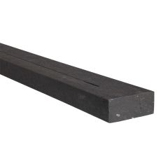 Kunststof parkbankplank | 5x12x245 cm| zwart