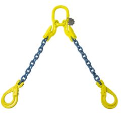 Hijsketting 2-sprong met veiligheidshaken|Grade 10 | 2 m |8 mm