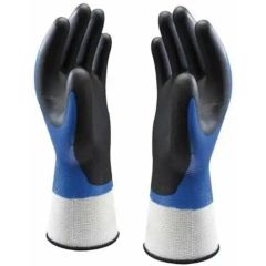 Handschoen Showa 377 nitril foam grip blauw | maat 10/XXL