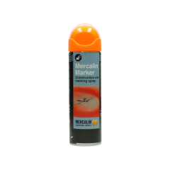 Wegenverfspuitbus Mercalin 500 ml fluor oranje sneldrogend