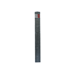 Anti-parkeerpaal kunststof 140 cm met reflectiebanden