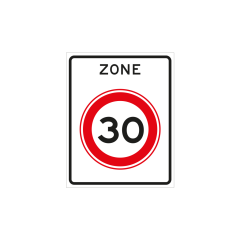 Verkeersbord a/r3/dor 53x67 cm model: A0130zb