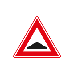 Verkeersbord a/r3/dor ▲-70 cm model: J38