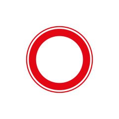 Verkeersbordsticker | C01 | Ø15 cm | klasse 3