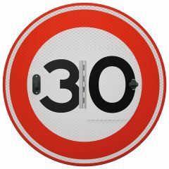Verkeersbord klapbaar | Model A0130/A0150 | Ø60 cm