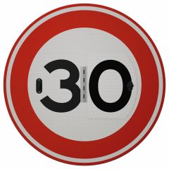 Verkeersbord klapbaar | Model A0130/A0150 | Ø80 cm