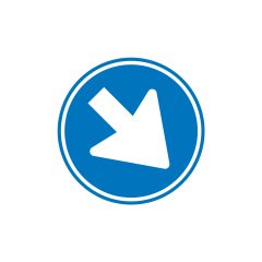 Verkeersbordsticker | D02 | Ø15 cm | klasse 3