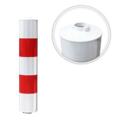 Verkeerszuil BB21 wit/rood R3 zonder kappen