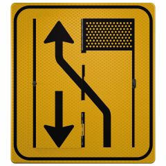 Verkeersbord klapbaar | Model T31-2L/2R | DOR | 90x100 cm 