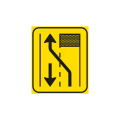 Verkeersbord a/r3/dor 60x70 cm model: T31-2l links